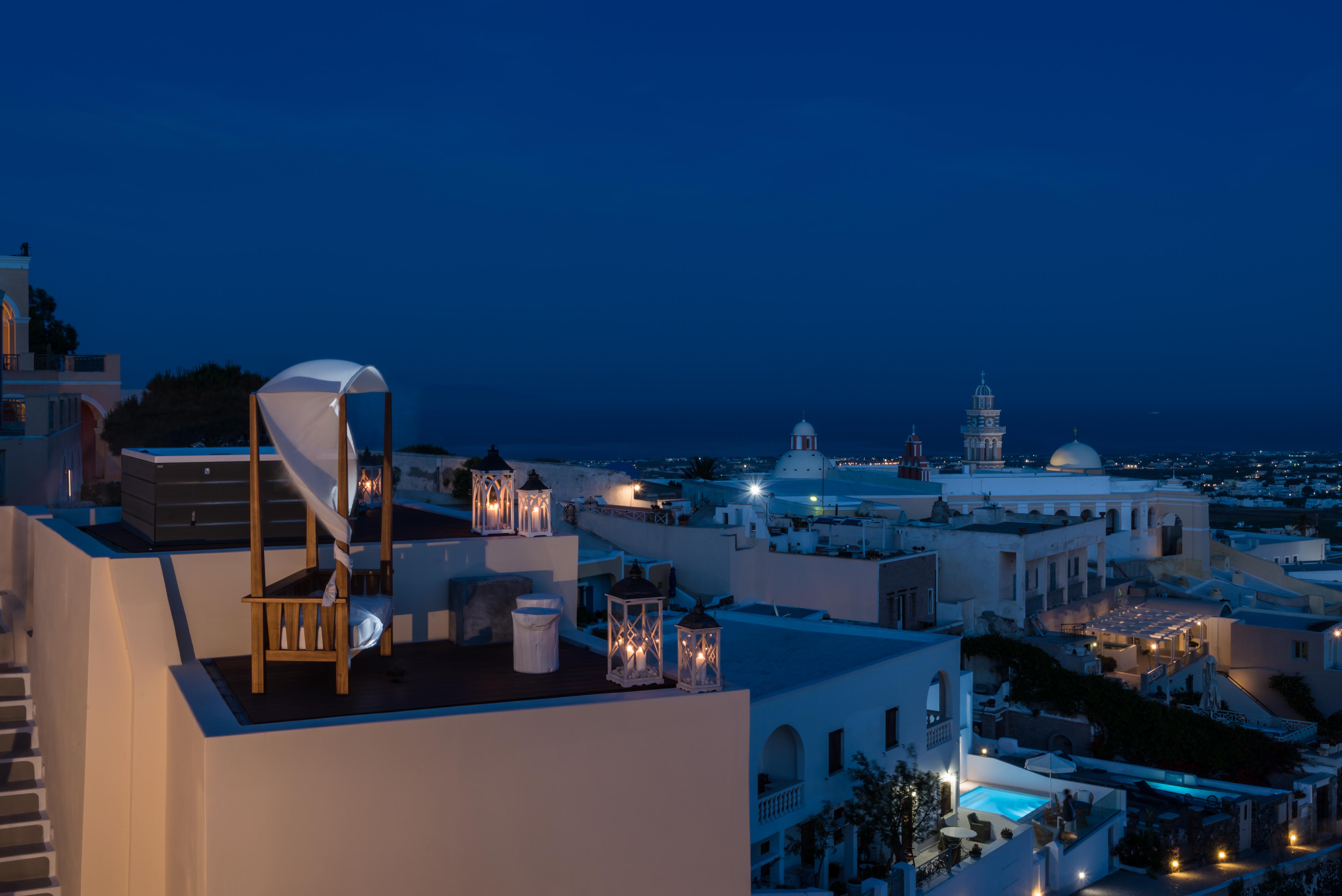 Mythical Blue Luxury Suites (Adults Only) Fira  Exteriör bild