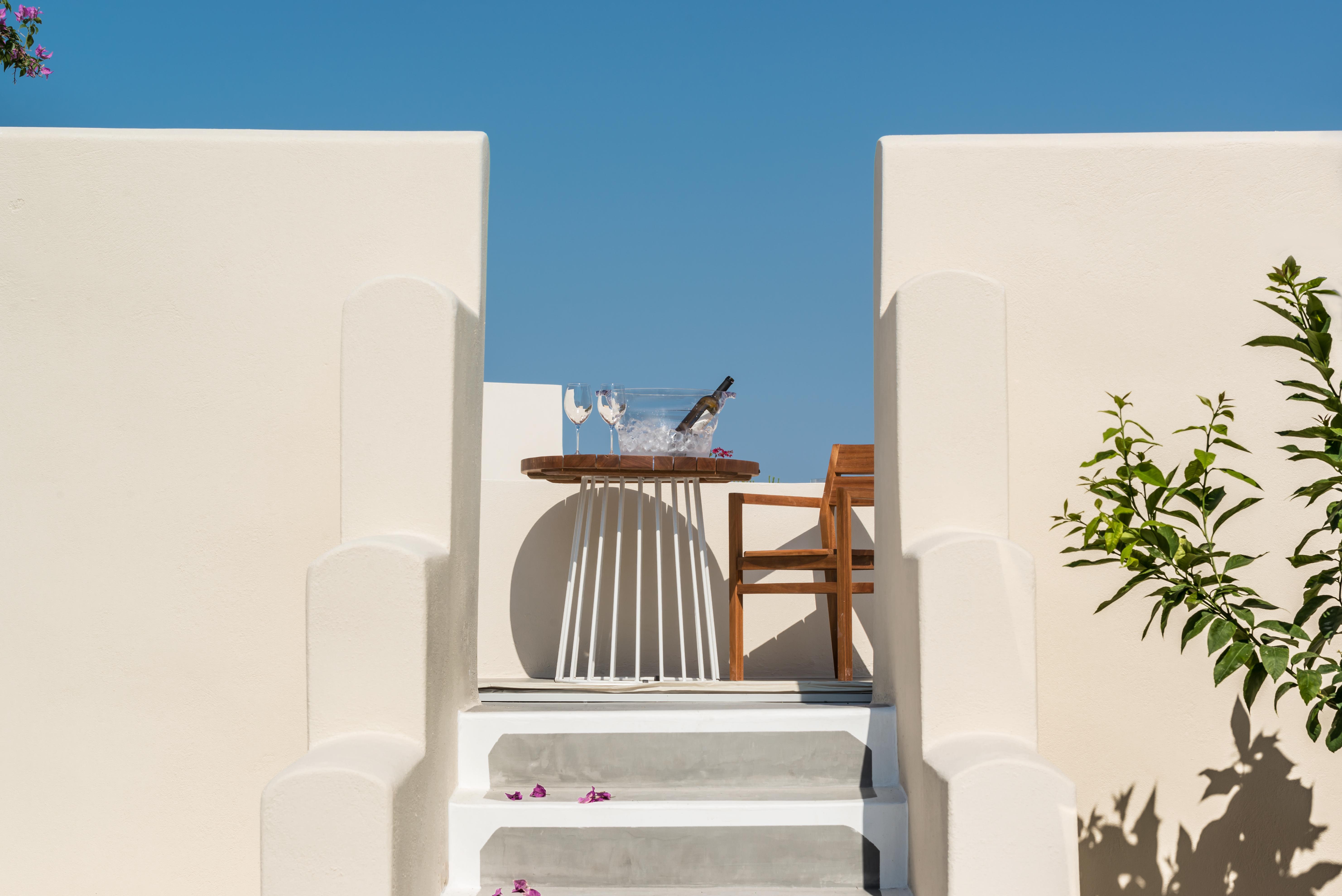 Mythical Blue Luxury Suites (Adults Only) Fira  Exteriör bild
