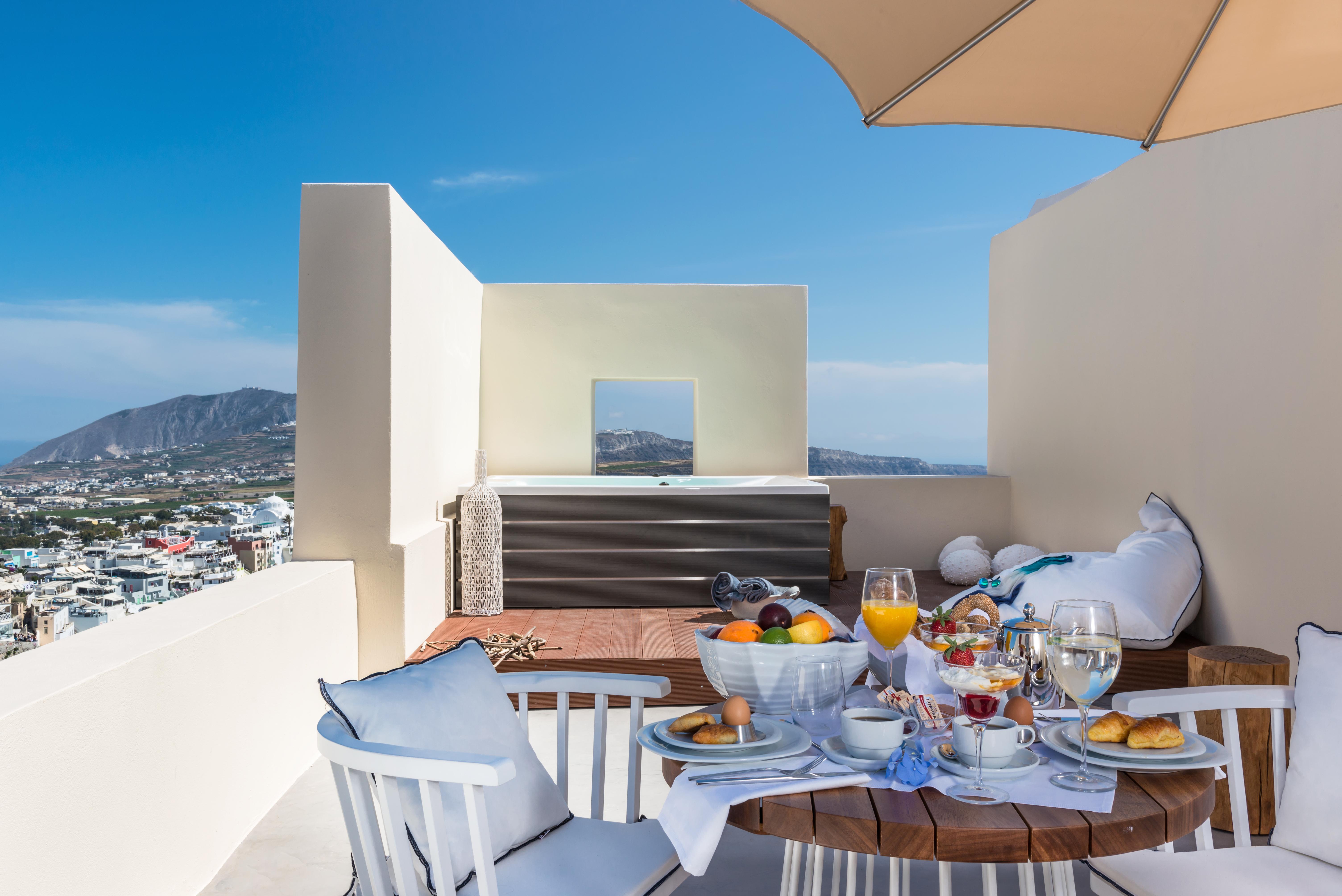 Mythical Blue Luxury Suites (Adults Only) Fira  Exteriör bild